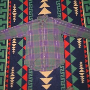 Vintage Plaid Flannel  Buttondown